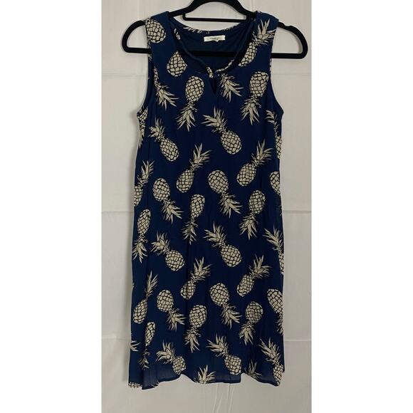 Maurices Pineapple Vacation Midi Dress Siz S Sleeveless Lightweight Beach Hippie - Picture 1 of 9